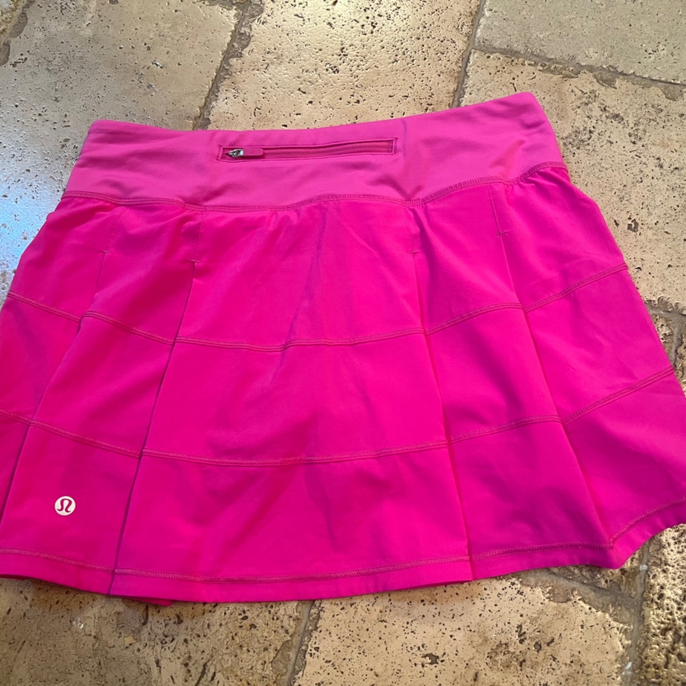 sonic pink pace rival lululemon skirt